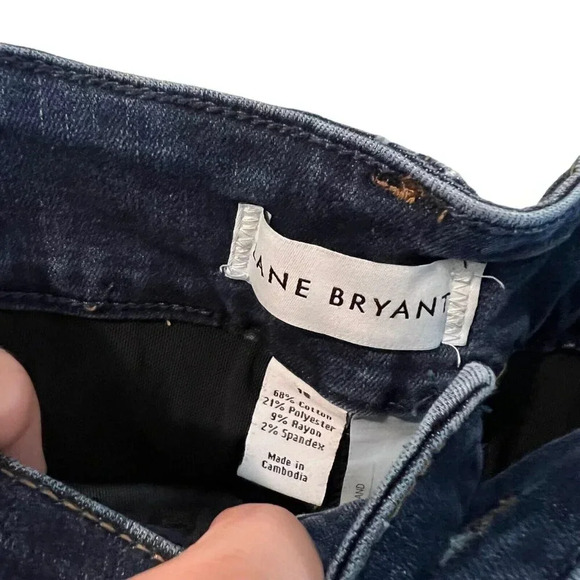 Lane Bryant Jeans Size 18 Magic Waist Band High Rise Straight Stretch Denim Plus - Picture 9 of 9